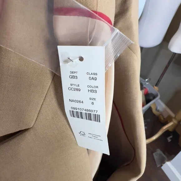 J.Crew $258 Madelyn Blazer Four Season Stretch Hthr Saddle Size 6 CC289 - Picture 11 of 12